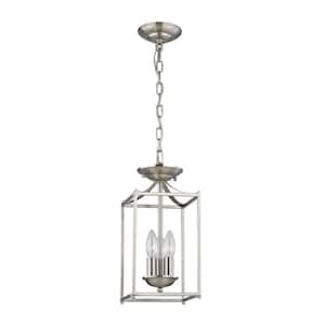 Foyer Collection 3-Light Brushed Nickel Pendant