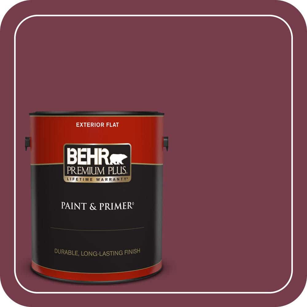 1 gal. #ICC-110 Vintage Merlot Flat Exterior Paint & Primer product image for price tracking