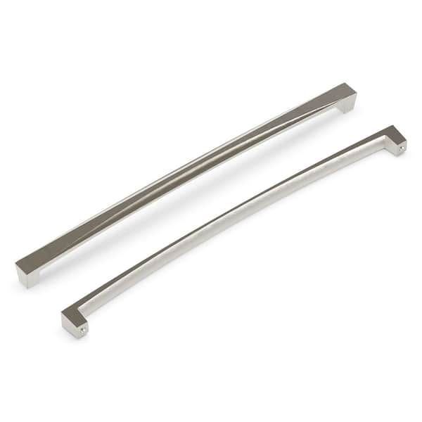 Crest Collection Pull 12 in. Center-to-Center Satin Nickel Finish
