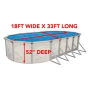 Independence 18 ft. x 33 ft. Oval 52 in. D Above Ground Hard Sided Pool Package