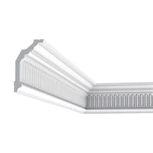4-3/4 in. x 2-7/8 in. x 78-3/4 in. Primed White High Density Polyurethane Crown Moulding (10-Pack)