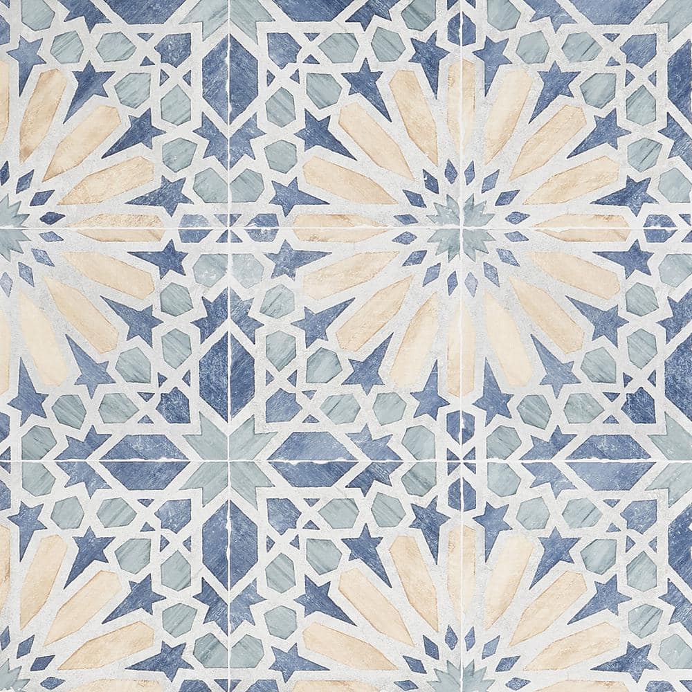Patras 8x8 Multicolor Matte Porcelain Floor and Wall Tile