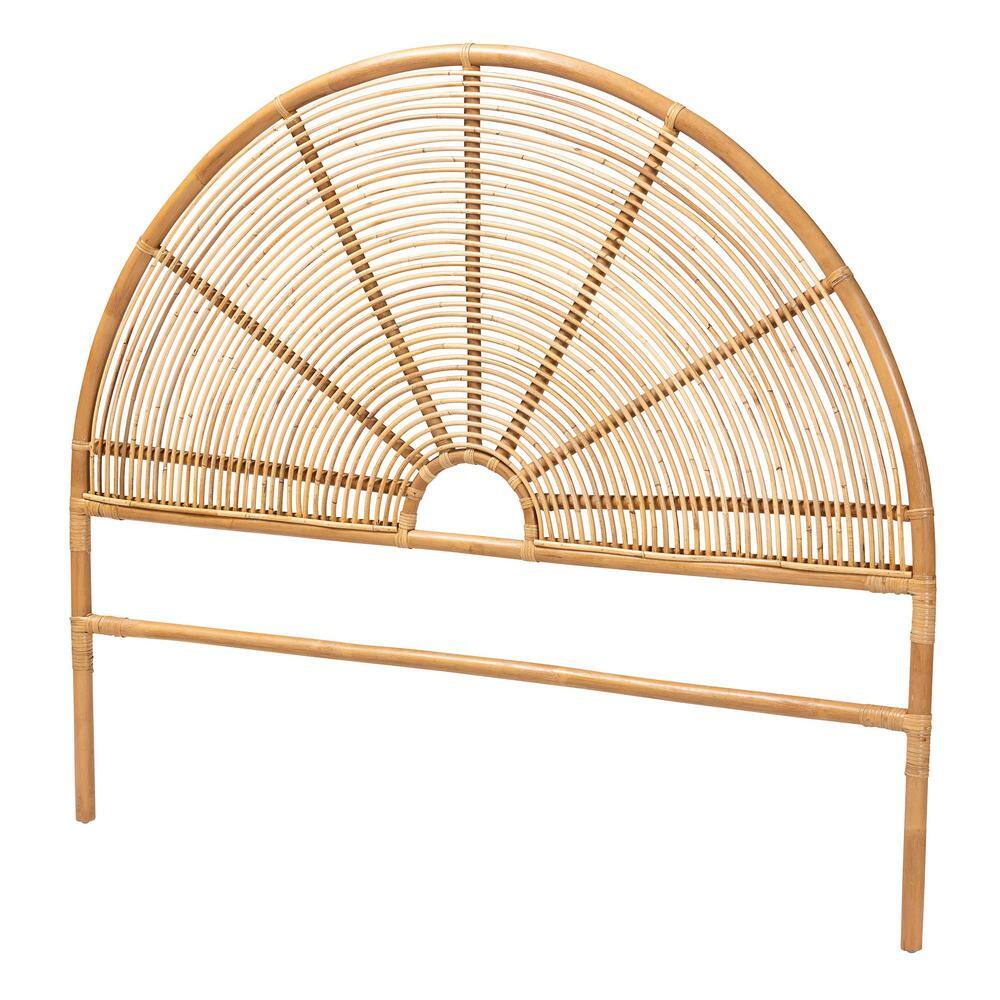 Nina Bohemian Honey Rattan Queen Size Headboard