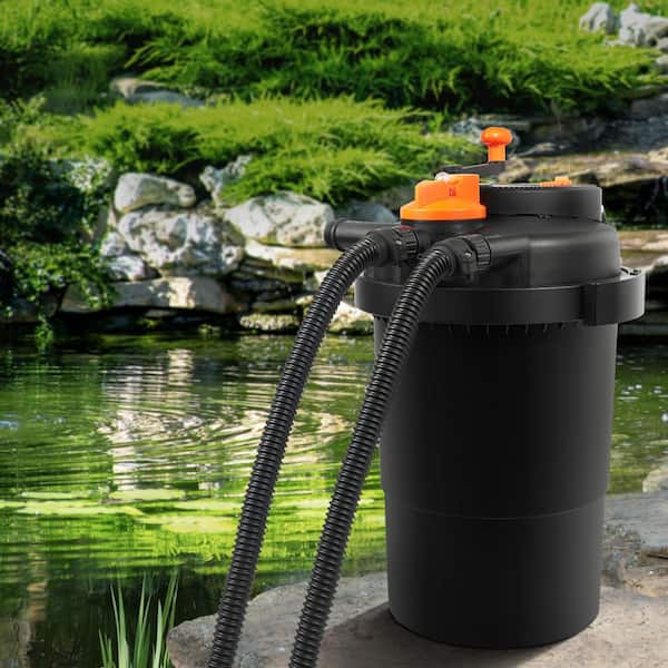 Bio Pressure Pond Filter up to 2000 Gal. with 13-Watt UV-C Light 1840 GPH Pressurized Biological Pond Filter System
