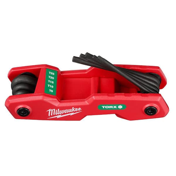 Milwaukee 8-Key Folding Torx Hex Key Set with 17- Key Folding Hex Key Set (25-Piece)