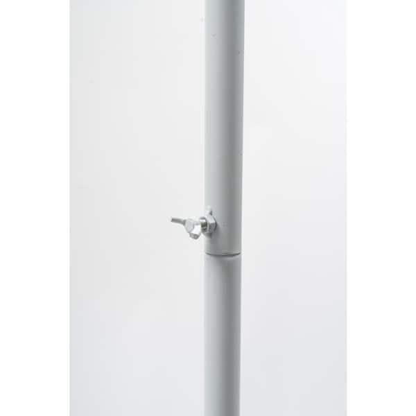 YIYIBYUS 78.64 in. x 41.33 in. White Metal Wedding Backdrop Stand Arch Arbor
