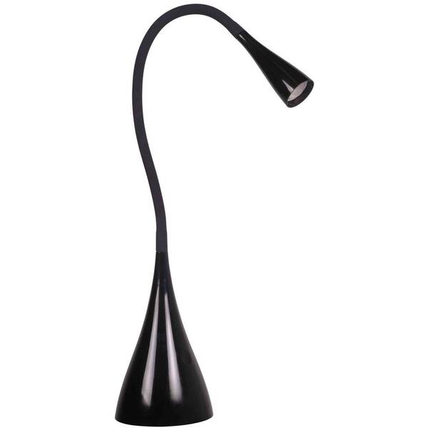 Cresswell 19.1 in. Black LED Desk Lamp with Dimmer and Color Temperature Control