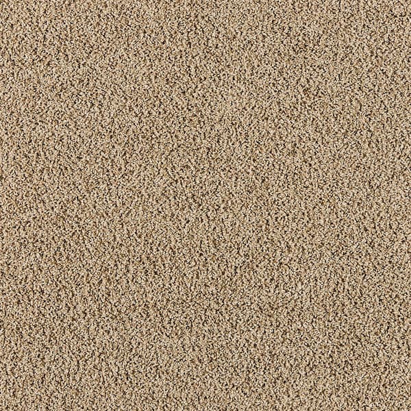 Home Decorators Collection Radiant Retreat II Soft Sandstone Beige 58 oz. Polyester Textured Installed Carpet