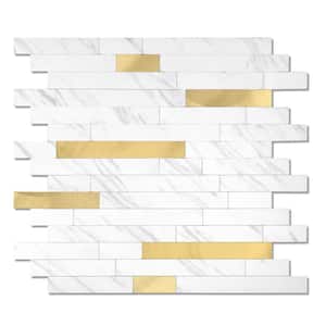 Marble Collection 12 in. x 12 in. PVC Peel and Stick Tile (10 sq. ft. /10-Sheets)