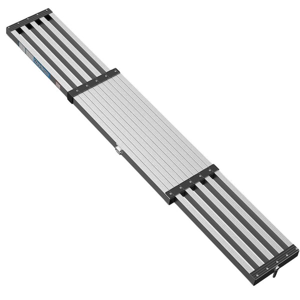 Telescoping Aluminum Work Plank 6'-9'5 Extension 550 lbs Load Riveted with Carrying Strap Ladder Accessory