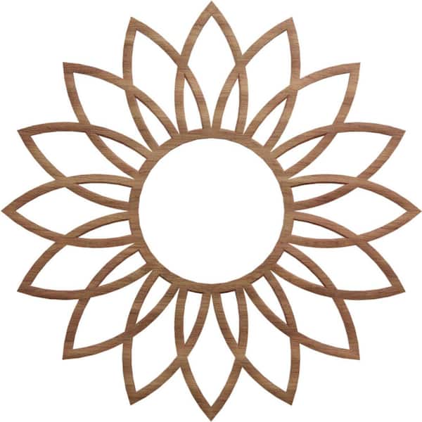 Ekena Millwork 0.25 in. x 6.25 in. x 18 in. Wood Medallion Moulding