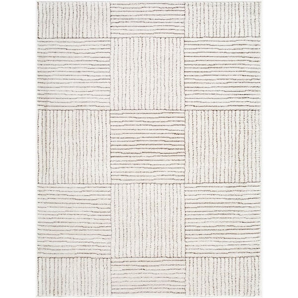 Livabliss Galey Alix x Livabliss Architect II Modern Geometric Area Rug, 5'3 in. x 7' (5' x 7'), Brown