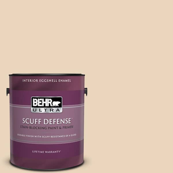 BEHR ULTRA 1 gal. #N280-2 Writers Parchment Extra Durable Eggshell Enamel Interior Paint & Primer