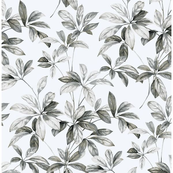 NextWall 30.75 sq. ft. Alloy Leaf Trail Vinyl Peel and Stick Wallpaper Roll