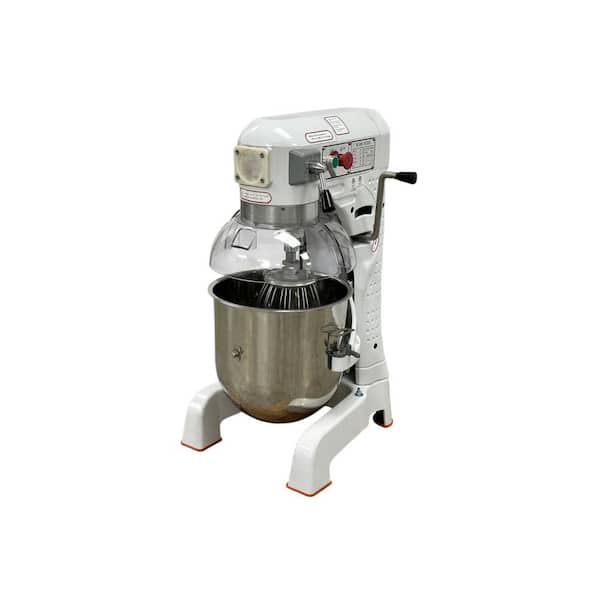 Cooler Depot Gear Driven 30 Qt. 3‑Speed White Stainless Steel Planetary Mixer with  UL Certification