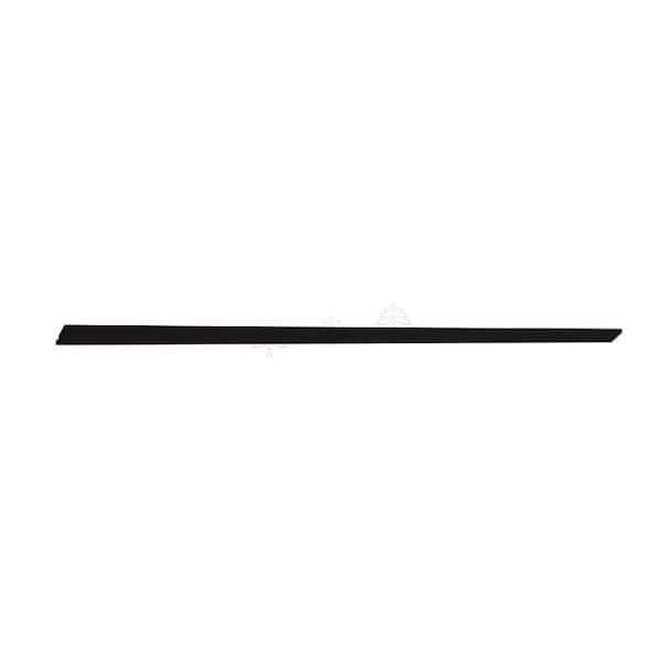 Slim Shaker 96 in. W x 4.25 in. H x 0.75 in. D Angle Crown Molding in Black