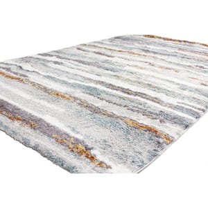 Andes Multi 5 ft. x 8 ft. (5' x 7'6") Geometric Contemporary Area Rug