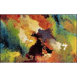 Avon Abstract Multi-Color 2 ft. x 3 ft. Indoor Area Rug