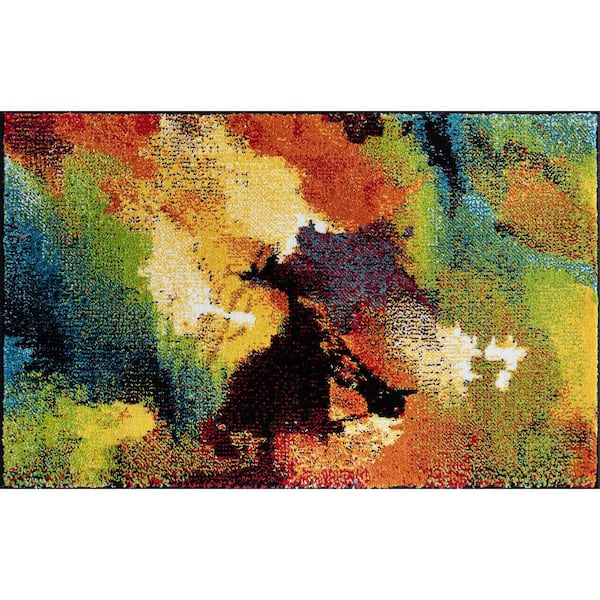 Tayse Rugs Avon Abstract Multi-Color 2 ft. x 3 ft. Indoor Area Rug