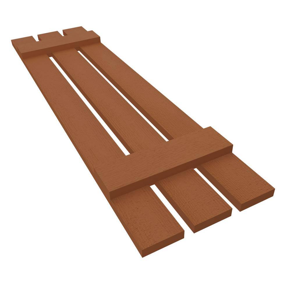 Treated Cedar Vinyl Board and Batten Decorative Shutters