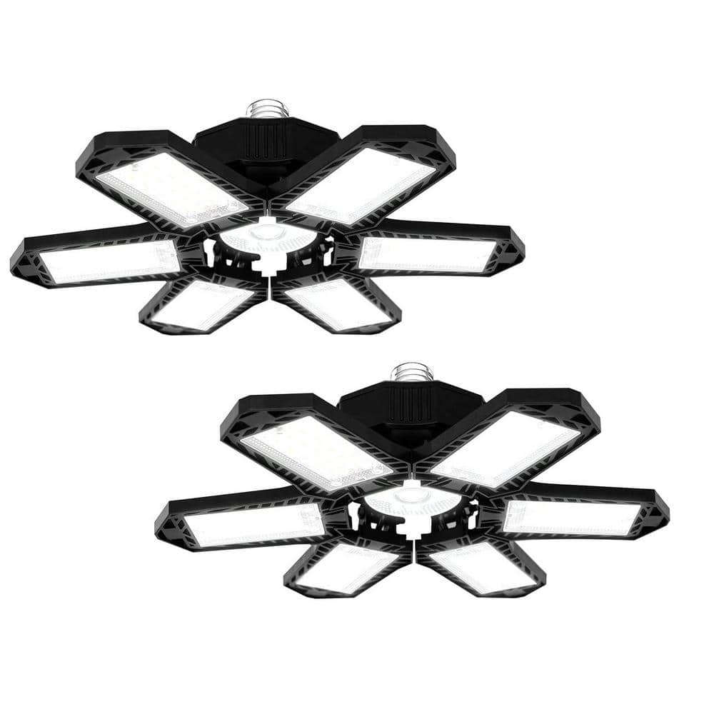 Operfurni 160Watt Garage Light LED Shop Light With 6 Plus 1 Panels(2Pack) MHT7ZYK The Home