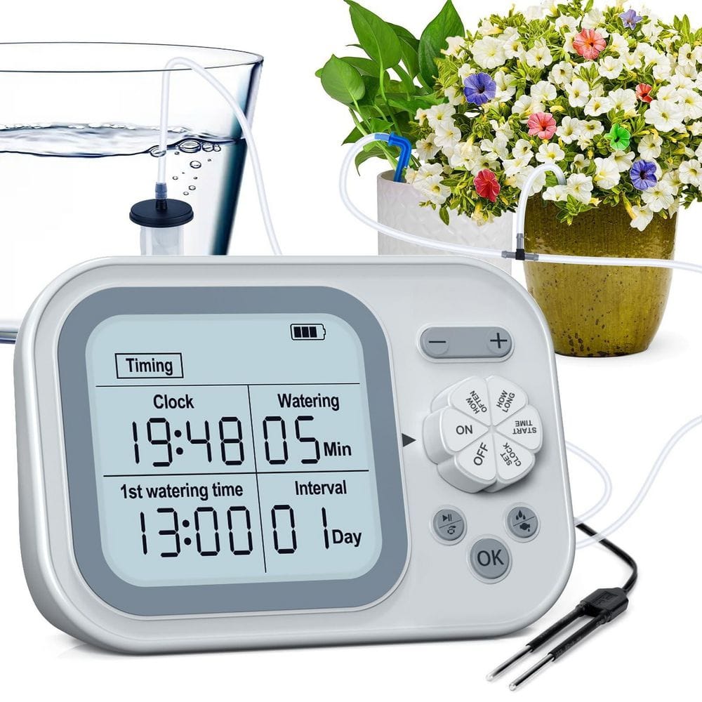 Plastic Automatic Plant Watering Drip System with Smart Humidity Detection and Programmable Timer for Garden (1-Pack) price history on PriceWatchPro