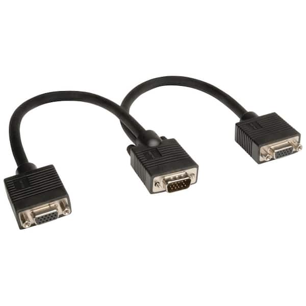 Tripp Lite VGA Monitor YSplitter Cable P516001 The Home Depot