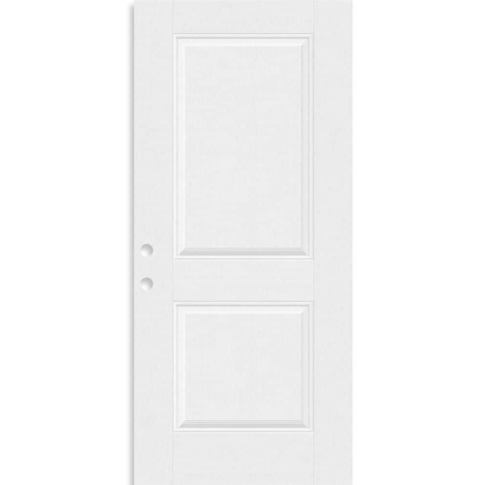 Regency 36 in. x 80 in. Right-Handed 2P Squaretop Unfinished White Fiberglass Front Door Slab price history on PriceWatchPro