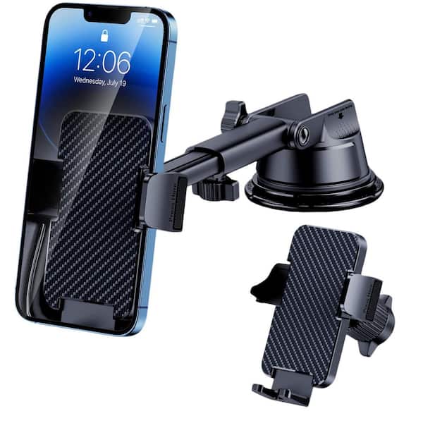 3-in-1 Cell Phone Car Holder-Strong Suction, Adjustable for Dashboard, Windshield, Air Vent