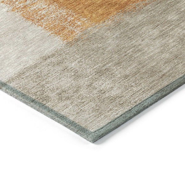Chantille Machine Washable Indoor/Outdoor Abstract ACN2341 Rust 8 ft. x 10 ft. Area Rug