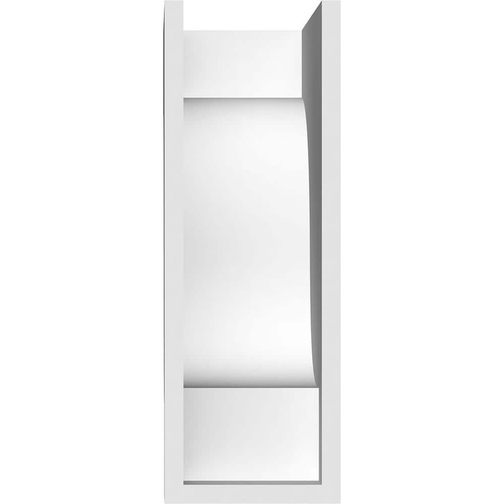 10-Inch White PVC Standard Newport Corbel