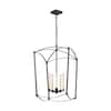 Generation Lighting Thayer 5-Light Smith Steel Traditional Transitional Hanging Candlestick Chandelier F3323/5SMS
