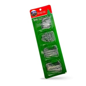 RND Silver Metal Ornament Hooks Christmas Tree Decor Hangers-Ornament Hooks For Christmas Tree (300) (Stocking Holder)