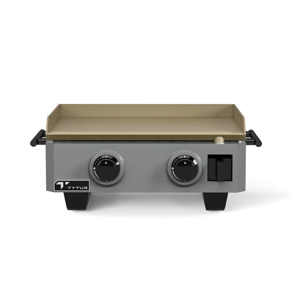 Emberwood Portable Gas Griddle Grill in Gunmetal Gray