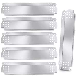 Silver Stainless Steel Grill Replacement Heat Plates (6-Pack)