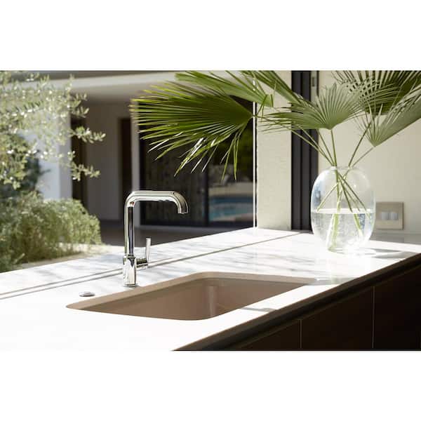 KOHLER Purist Single-Handle Pull-Out Sprayer Kitchen Faucet In 