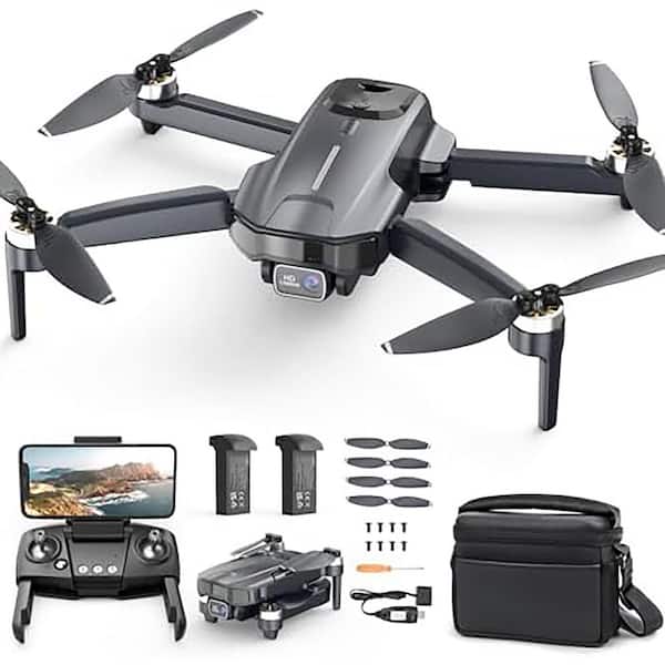 Foldable 4K Camera GPS Drone for Adults with 5G WiFi FPV Brushless Motor 50 Min Flight Time Auto Return Waypoints