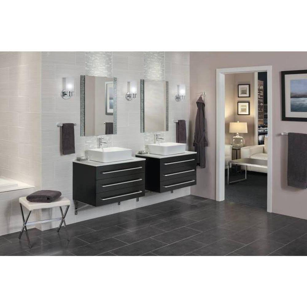 Chrome 18-Inch Modern Wall Mounted Towel Bar