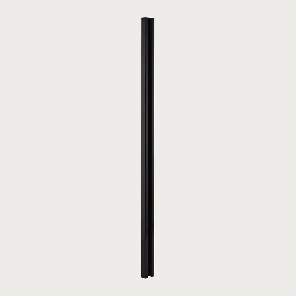Portia 2 in. x 2 in. x 3.44 ft. Black Aluminum Half Metal Fence Post price history on PriceWatchPro