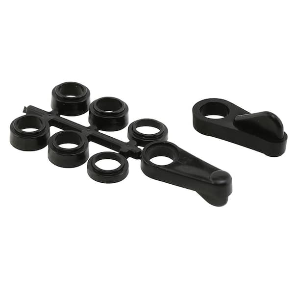 Prime-Line 7/16 in. Black Plastic Universal Screen Clip (4-pack)
