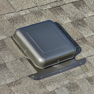 50 sq. in. NFA Weatherwood Aluminum Square-Top Roof Static Vent (Carton of 10)