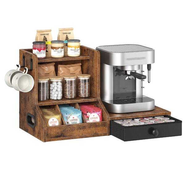 3-Tier Coffee Mug Tree and Cup Holder with 25 K-Cup Pod Drawer, 2