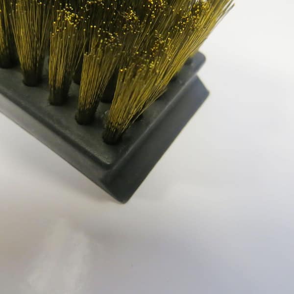 Brewing group brass cleaning wire brush