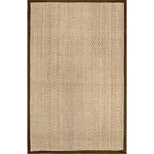 Hesse Checker Weave Brown Doormat 2 ft. 6 in. x 4 ft. Indoor/Outdoor Patio Area Rug