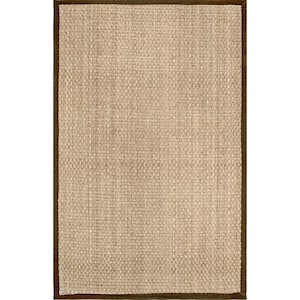 Hesse Checker Weave Brown Doormat 3 ft. x 5 ft. Indoor/Outdoor Patio Area Rug