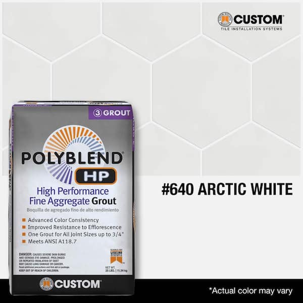 Polyblend HP #640 Arctic White 25lb High Performance Fine Aggregate Grout