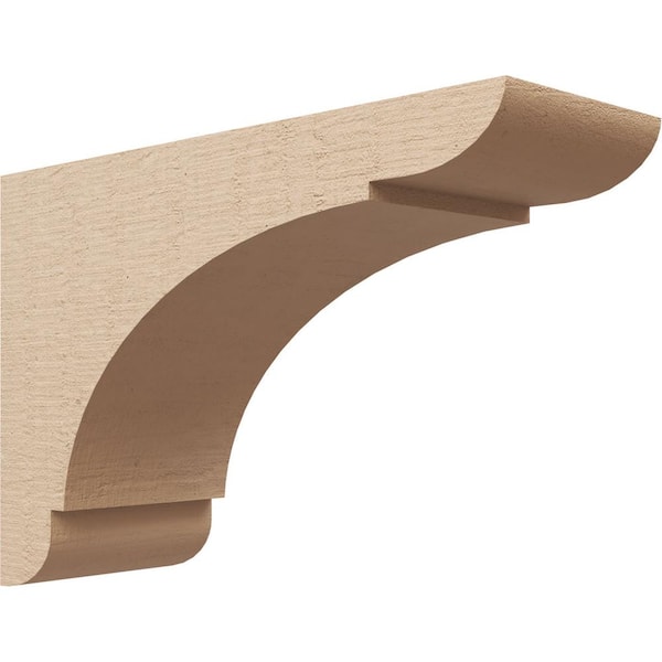 Ekena Millwork 5 in. x 10 in. x 15 in. Classic Olympic Rough Cedar Woodgrain TimberThane Corbel, Primed Tan
