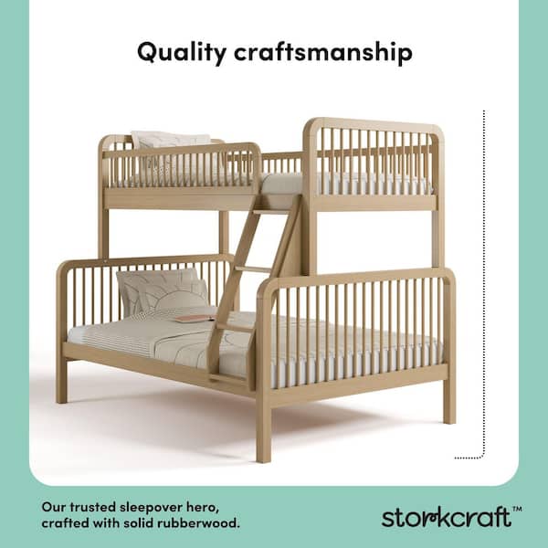 Storkcraft Pasadena Driftwood Twin Over Full Bunk Bed 09420-107