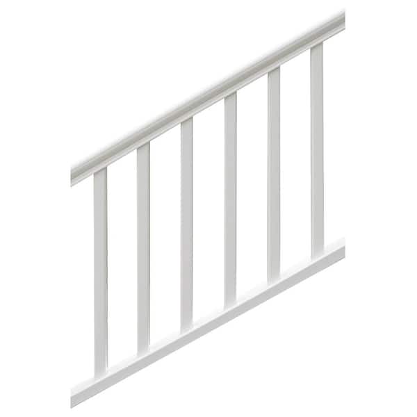 SIXTH AVENUE BUILDING PRODUCTS SUPPLYING THE WORLD Premium Exterior 6 ft. x 3 ft. White Vinyl Stair Rail Kit