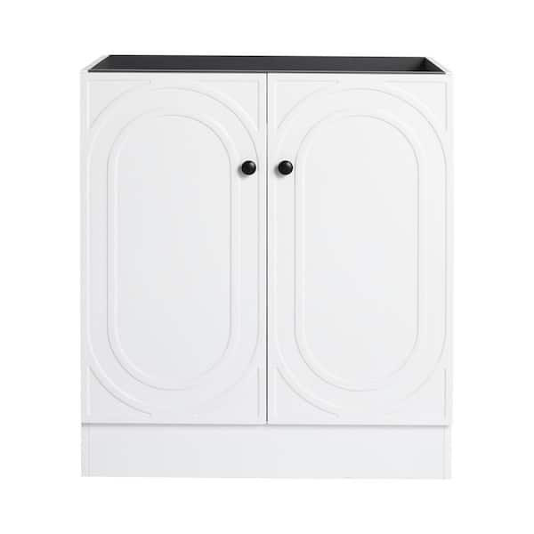 29.13 in. Bath Vanity Cabinet without Top in White Unassembled